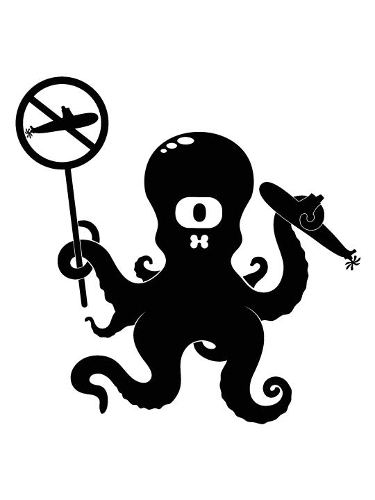 Vinylize Wall Deco - Octopus Wall Sticker