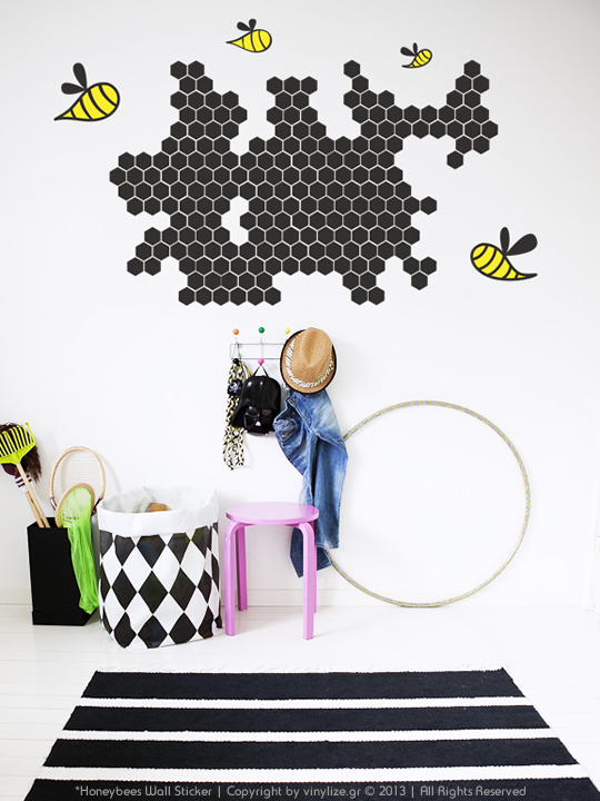 Vinylize Wall Deco - Honeybees Wall Sticker