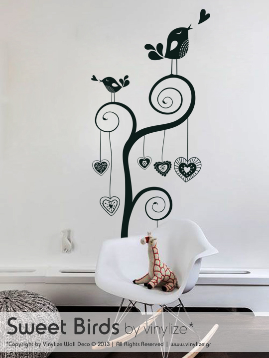 Vinylize Wall Deco - Sweet Birds Wall Sticker