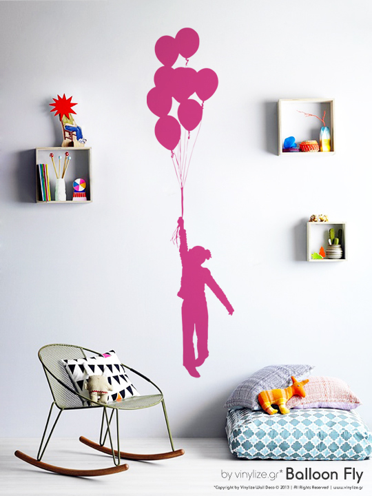 Balloon Fly a Wall Sticker by Vinylize Wall Deco