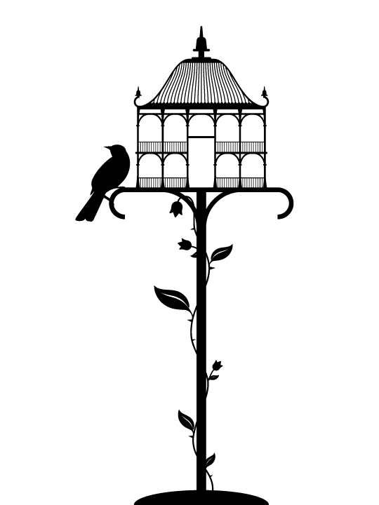 Bird House a Wall Sticker by Vinylize Wall Deco