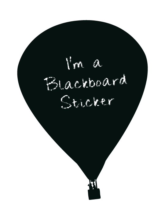 Blackboard Balloon a Wall Sticker by Vinylize Wall Deco