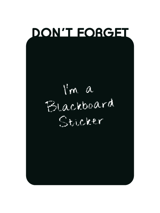 Blackboard Don’t Forget a Wall Sticker by Vinylize Wall Deco