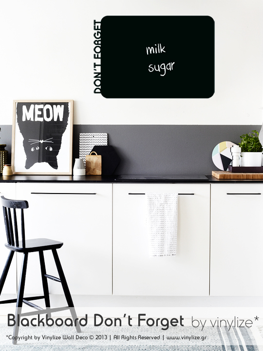 Blackboard Don’t Forget a Wall Sticker by Vinylize Wall Deco