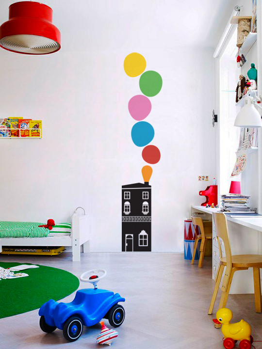 Vinylize Wall Deco - Bubble House - Wall Sticker