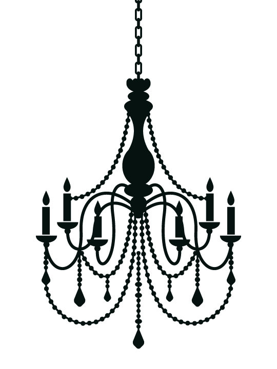 Chandelier a Wall Sticker by Vinylize Wall Deco