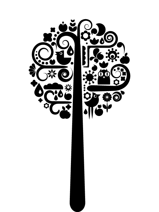 Coat Tree a Wall Sticker by Vinylize Wall Deco