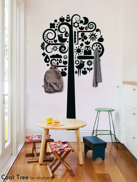 Coat Tree a Wall Sticker by Vinylize Wall Deco