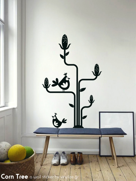 Vinylize Wall Deco - Corn Tree - Wall Sticker