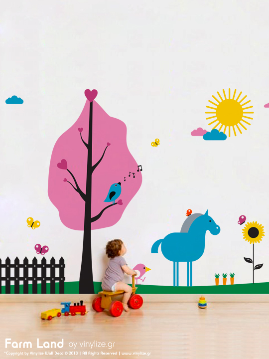 Farm Land a Wall Sticker by Vinylize Wall Deco