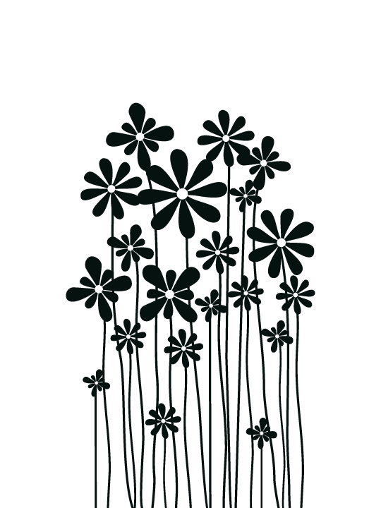 Vinylize Wall Deco - Flower Meadow - Wall Sticker