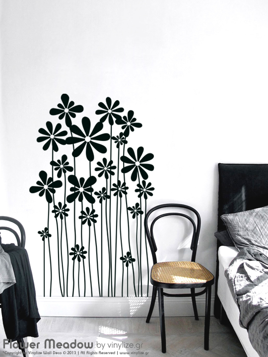 Vinylize Wall Deco - Flower Meadow - Wall Sticker