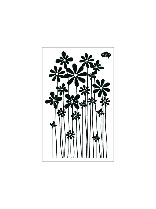 Vinylize Wall Deco - Flower Meadow - Wall Sticker
