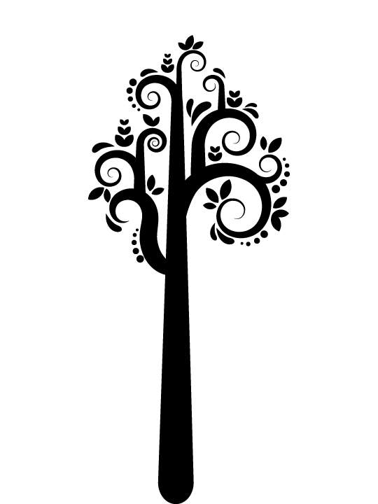 Vinylize Wall Deco - Hooked Tree - Wall Sticker