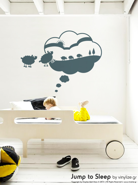 Vinylize Wall Deco - Jump to Sleep - Wall Sticker