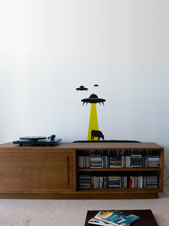 Vinylize Wall Deco - Mini Abduction - Wall Sticker