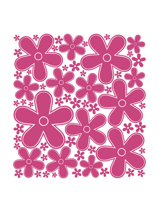 Mini Flowers a Wall Sticker by Vinylize Wall Deco