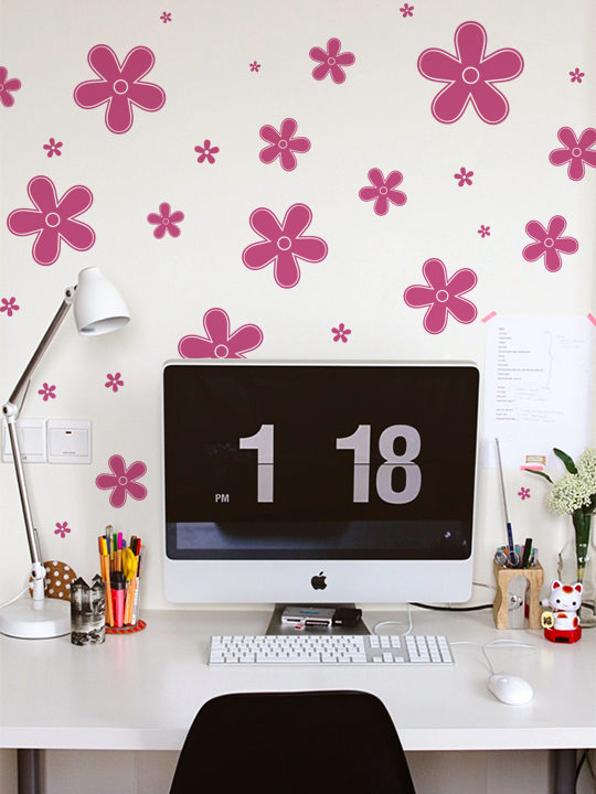 Mini Flowers a Wall Sticker by Vinylize Wall Deco