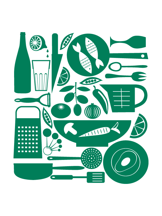 Mini Kitchen Set #3 a Wall Sticker by Vinylize Wall Deco