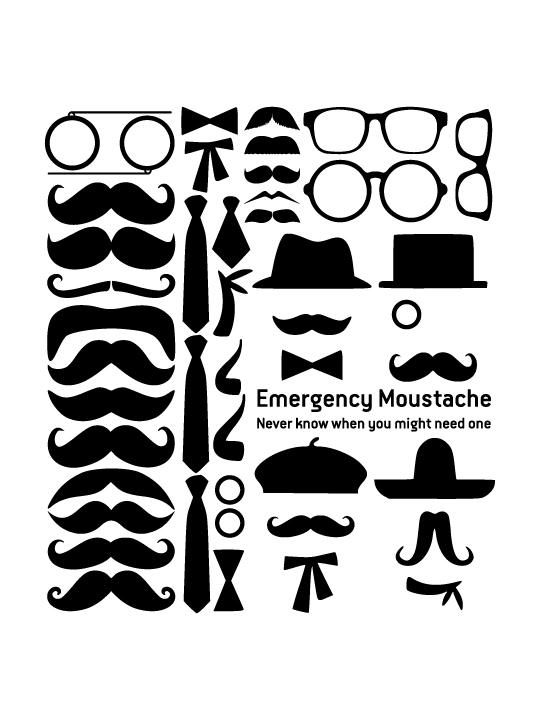 Mini Moustaches a Wall Sticker by Vinylize Wall Deco