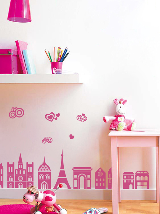 Mini Paris City a Wall Sticker by Vinylize Wall Deco