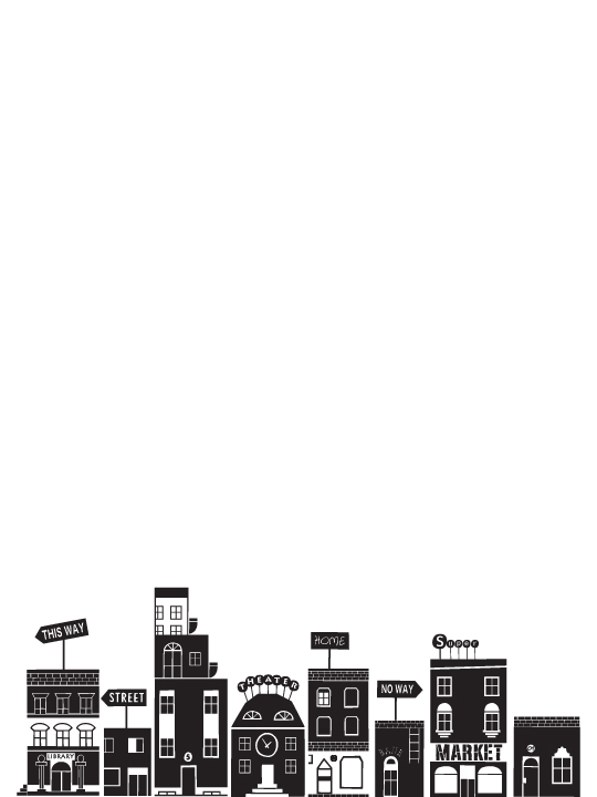 My City a Wall Sticker by Vinylize Wall Deco