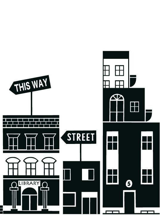 My City a Wall Sticker by Vinylize Wall Deco
