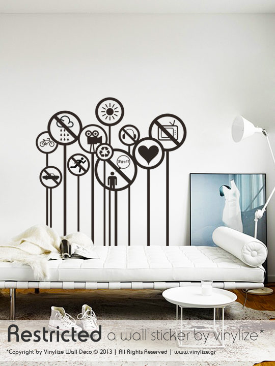 Vinylize Wall Deco - Restricted Wall Sticker