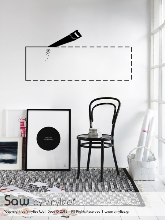 Saw a Wall Sticker by Vinylize Wall Deco