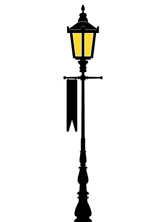 Victorian Lamp a Wall Sticker by Vinylize Wall Deco