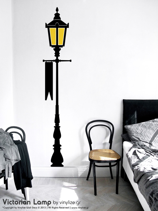 Victorian Lamp a Wall Sticker by Vinylize Wall Deco