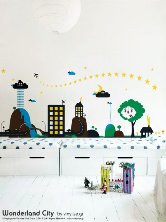 Vinylize Wall Deco - Wonderland City - Wall Sticker