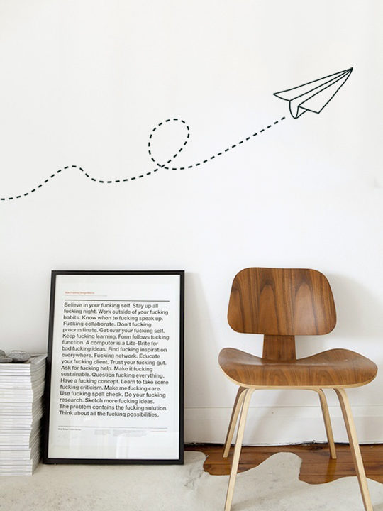 Mini Paper Dart - Αυτοκολλητο Τοιχου Vinylize Wall Deco - Εσωτερική διακόσμηση απλά με ένα αυτοκολλητο τοιχου.